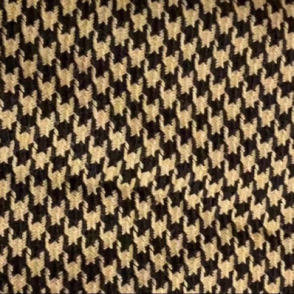 Chadwicks Vintage Brown Houndstooth, Wool Skirt Yellowstone - Picture 4 of 7
